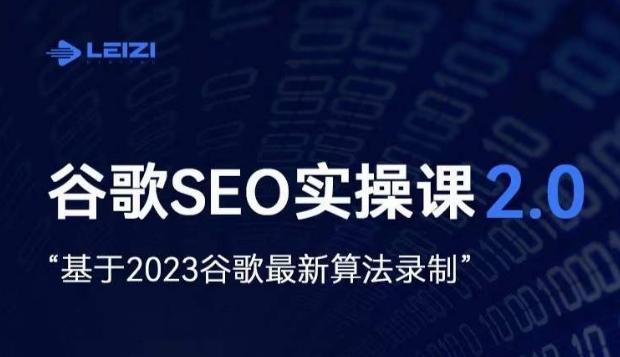 雷子·谷歌SEO 2.0实战课，独立站询盘自由必备，基于2023谷歌最新算法录制-简创项目网