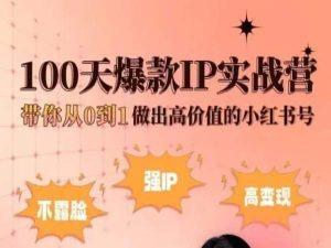 小红书100天爆款IP实战营，带你从0到1做出高价值的小红书号-简创项目网