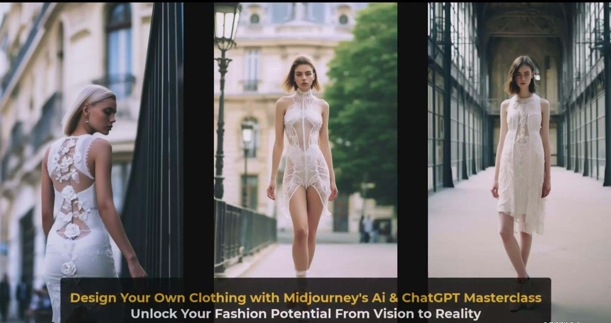 图片[4]-利用 Midjourneys Ai 人工智能设计自己的服装AI大师班-10节课-中英字幕-简创项目网