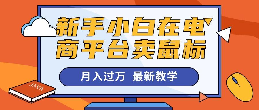 新手小白在电商平台卖鼠标月入过万，最新赚钱教学-简创项目网