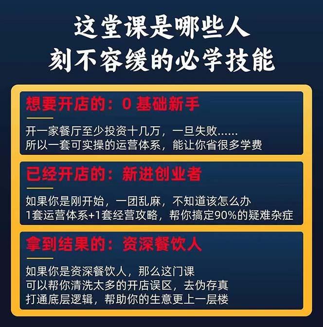 图片[2]-餐饮店盈利实操方法：教你怎样开一家持续能赚钱的餐厅(25节-简创项目网