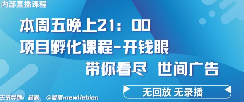 4.26日内部回放课程《项目孵化-开钱眼》赚钱的底层逻辑【揭秘】-简创项目网