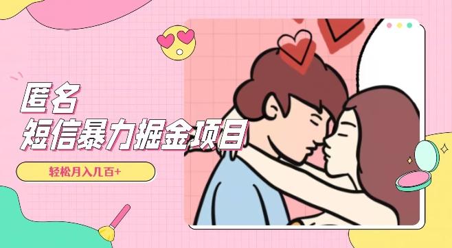 全网首发，揭秘超冷门匿名短信项目，通过信息差日入几百+【揭秘】-简创项目网