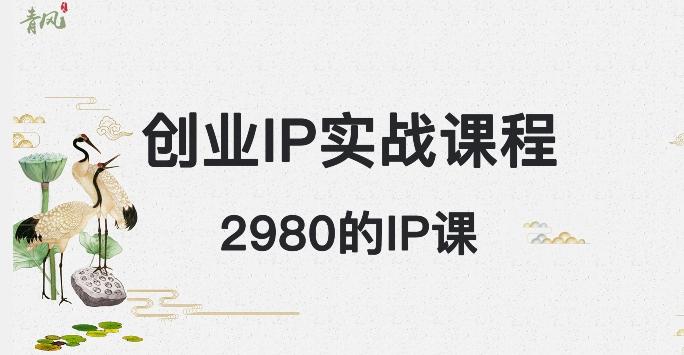外边卖2980的创业IP课程，做私域月入5w+-简创项目网