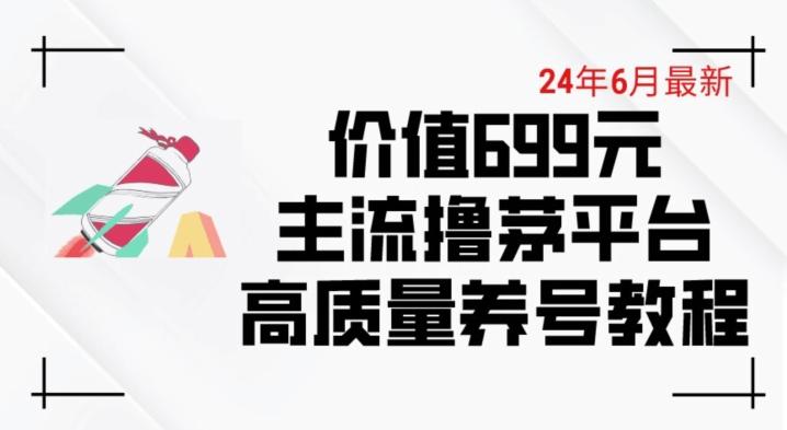 6月最新价值699的主流撸茅台平台精品养号下车攻略【揭秘】-简创项目网