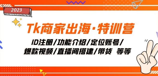 Tk商家出海·特训营：ID注册/功能介绍/定位账号/爆款视频/直播间搭建/带货-简创项目网