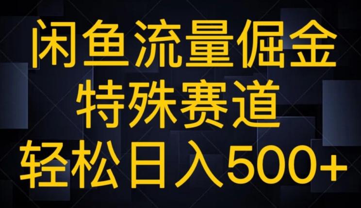 闲鱼流量倔金，特殊赛道，轻松日入500+-简创项目网